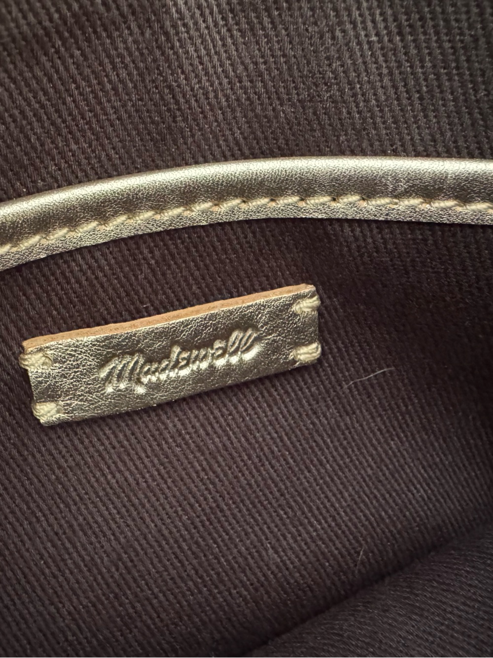 Madewell Metallic Gold Crossbody Bag - Picture 5 of 5